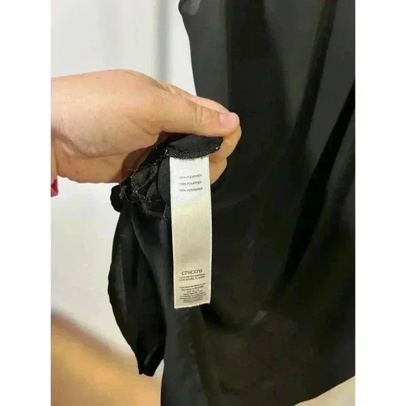 Chicos Women’s Sleeveless High Low Button Up Blouse, Size 3- XL (16) - Picture 4 of 5